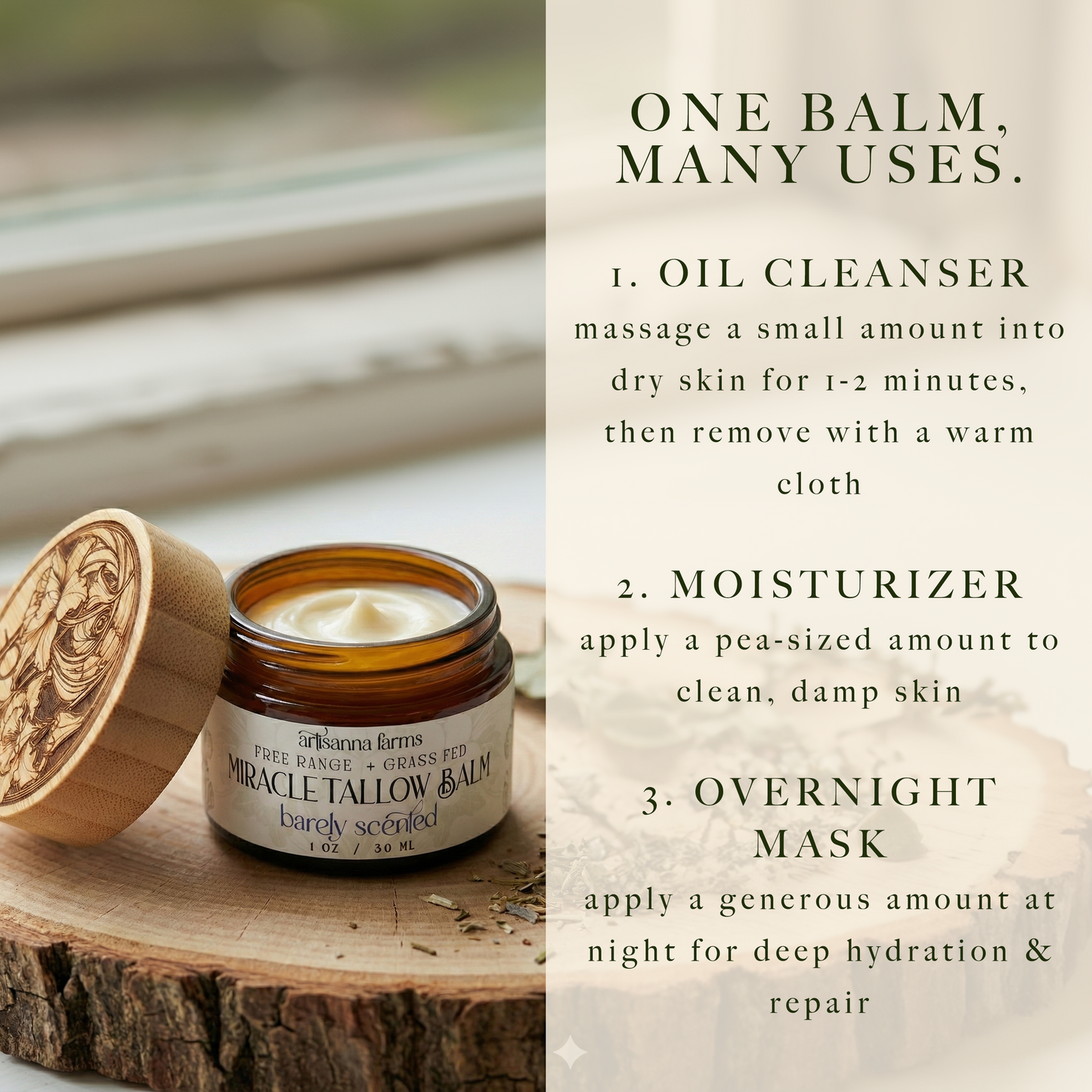 Cedar Rose Miracle Tallow Balm - 3.4 oz