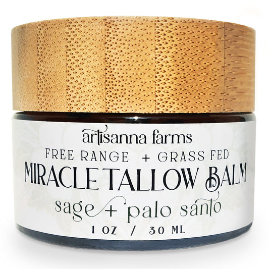 Miracle Tallow Balm - White Sage & Palo Santo - 1 oz.